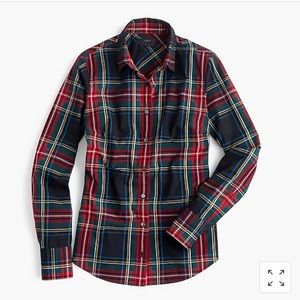 J.Crew Stewart Tartan Plaid Perfect Button-Down